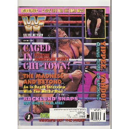 WORLD WRESTLING FEDERATION magazine NOVEMBER 1994 BRET HART