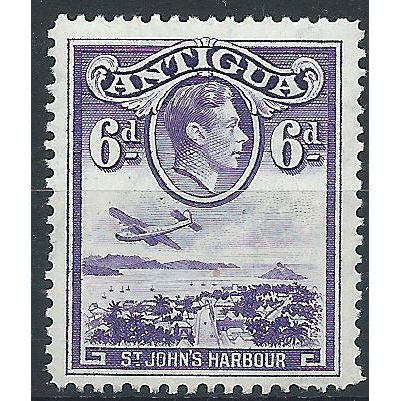 Antigua 1938 SG104 6d Violet Mounted Mint . ..