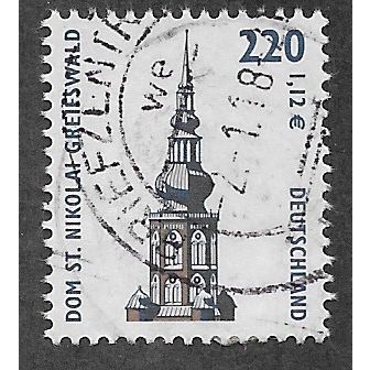 GER 2000 220pf ( €1.12) 'TOURIST SIGHTS' FINE USED (EBID54-112)