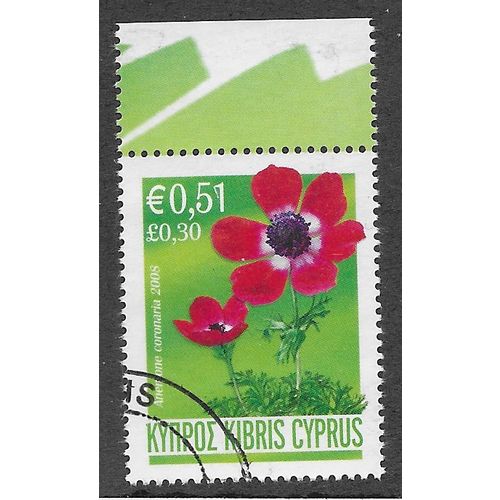 CYP 2008 51c 'ANEMONES' FINE USED (EBID59-192)