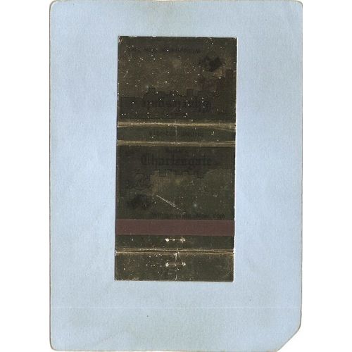New York Williamsville Matchcover Jacobbi's The Charlesgate Inc Restaurant~2432