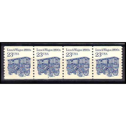 2464 23c Lunch Wagon Very Fine MNH Dry Gum PNC 2/4 Z5726