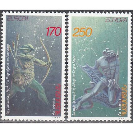 Armenia 1997 Michel 317 - 318 Neuf ** Cote (2006) 7.00 Euro Europa CEPT