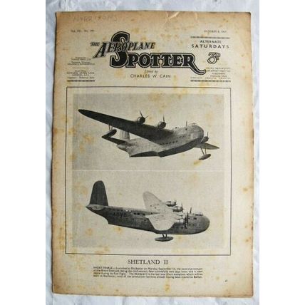 1947 The Aeroplane Spotter, Vol. VIII, No. 197