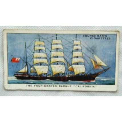 Churchmans Story of Navigation No. 41 barque California