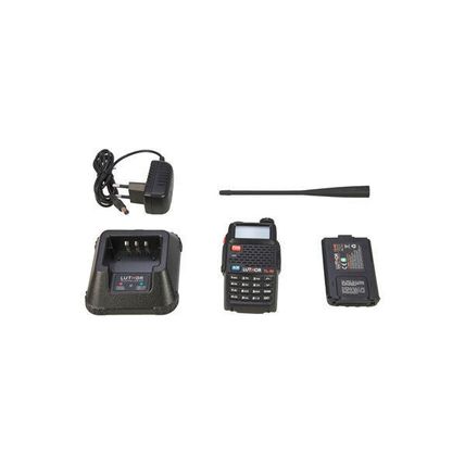 WALKIE BIBANDA VHF/UHF LUTHOR TL50 CON 5W TAMAÑO REDUCIDO Y CON AURICULAR GRATIS