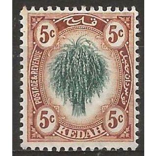1912 SG4 5c Green & Chestnut Mounted Mint . ..