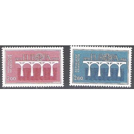 France 1984 Michel 2441 - 2442 Neuf ** Cote (2008) 3.50 € 25 Ans Europa CEPT