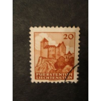 Liechtenstein 1943 - Landscapes and Castles / GUTENBERG - Used