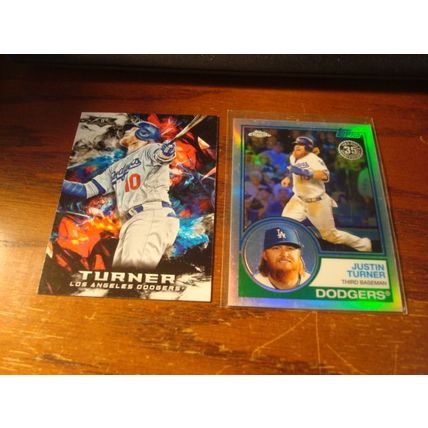 2016-2022 Panini/Topps, 6-Cards, w/Inserts, Variations, JUSTIN TURNER, Dodgers