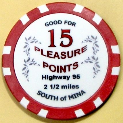 Playmate Ranch. Brothel Casino Chip. Mina, NV. BR03.
