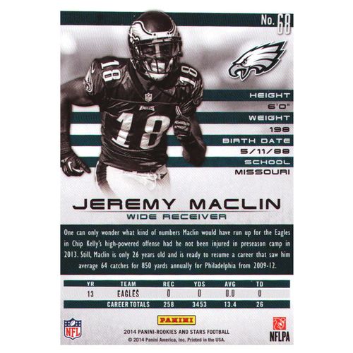 2014 Football Rookies & Stars Jeremy Maclin