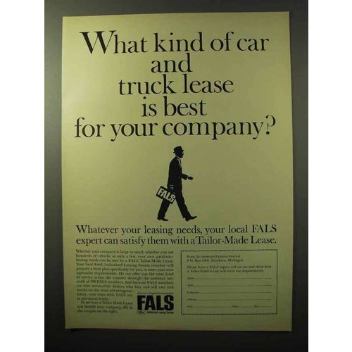 1964 Ford Authorized Leasing System FALS Ad - Best For