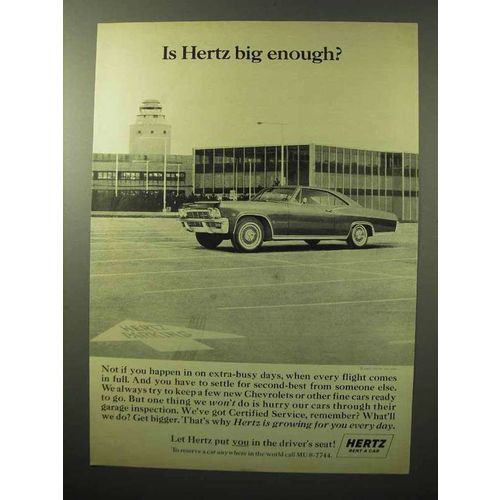 1964 Hertz Rent a Car Ad - Big Enough?