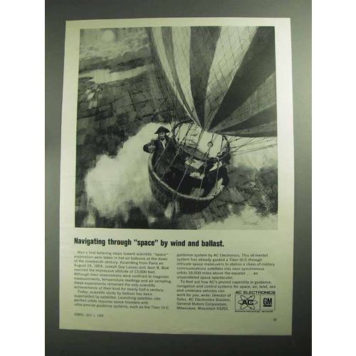 1968 AC Electronics Ad - Navigating Through Space