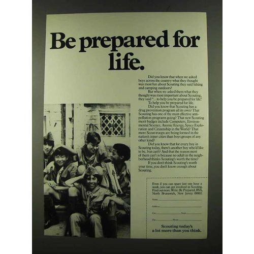 1972 Boy Scouts of America Ad - Be Prepared for Life