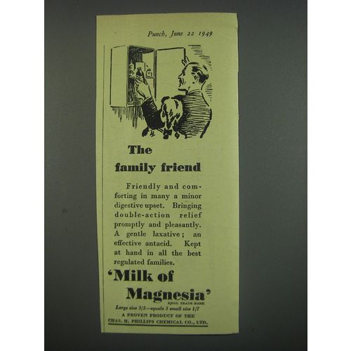 1949 Phillips Milk of Magnesia Tablets Ad
