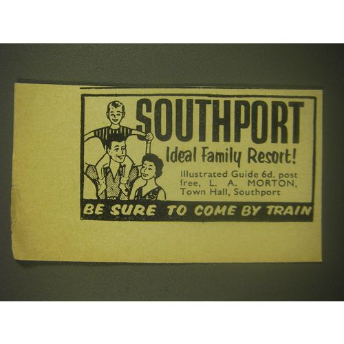 1962 Southport Tourism Ad - Southport Ideal Family Resort!