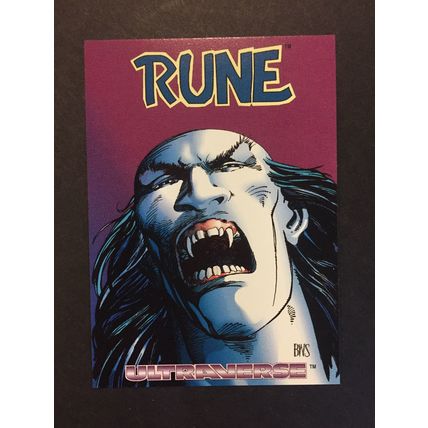 Ultraverse Hero Illustrated Rune promo card #0