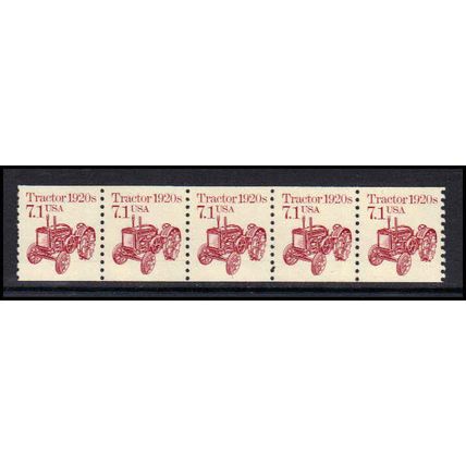 2127 7.1c Tractor Fine MNH Dry Gum PNC 1/5 X0731