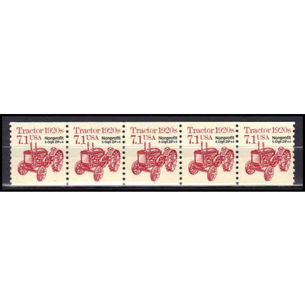 2127b 7.1c Tractor Fine MNH Dry Gum PNC 1/5 X0876