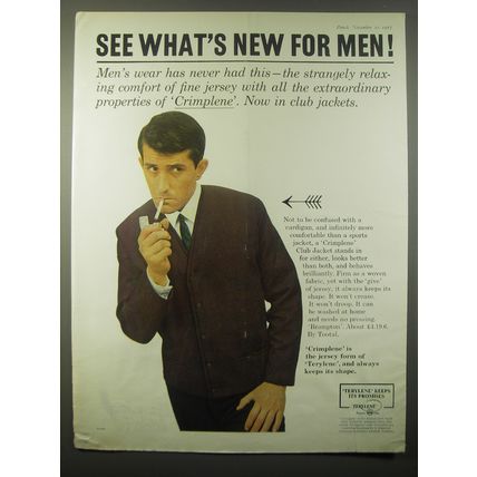 1965 ICI Crimplene Club Jacket by Tootal Ad - See what's new for men