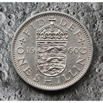 1960 Queen Elizabeth II Cupro-Nickel Shilling 1/- British English