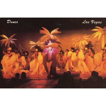 Dunes Hotel & Country Club Night Cabaret Las Vegas Postcard