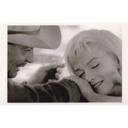 Marilyn Monroe Clark Gable The Misfits Movie Award Photo Postcard