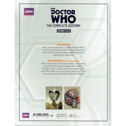 DOCTOR WHO COMPLETE HISTORY VOL 01 WILLIAM HARTNELL MUTANTS AKA DALEKS HACHETTE