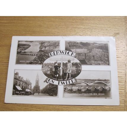1950s real photographic Postcard - Berwick on Tweed scenes - Northumberland