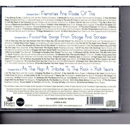 50s CD Set (Jo Stafford, Ed Ames, Patsy Cline, Platters, Coasters, Avalon)