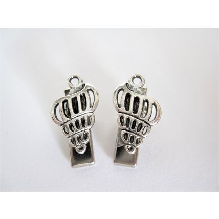 2 extra tiny small silver seashell metal alligator hair clip for fine thin hair