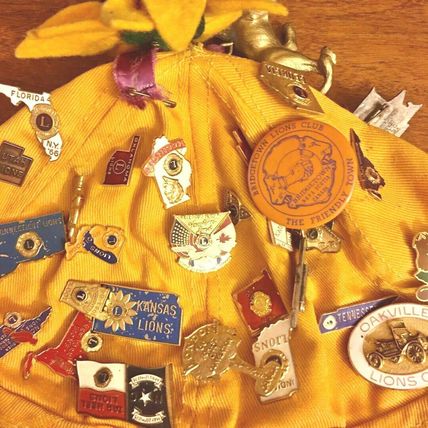 1966 Lions Club International Convention Hat with 64+ pins