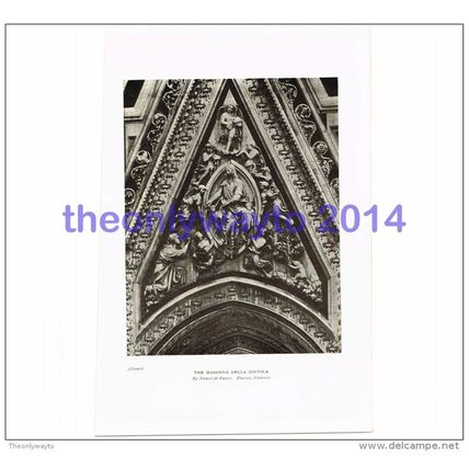 Madonna Della Cistola, Duomo, Florence, Tuscany, Italy, Book Illustration, 1908