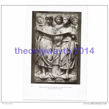 Singing Boys, Cantoria of Luca Della Robbia, Florence, Italy, Illustration, 1908