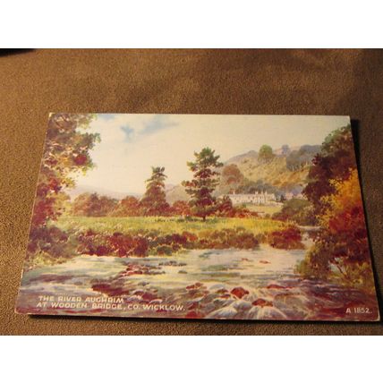 Valentines Postcard -River Aughrim - Co Wicklow Eire - Artist A1852