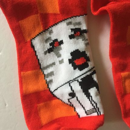 Boy's Minecraft Red Blue & Green Low Cut Socks Shoe Size 3-10 Socks