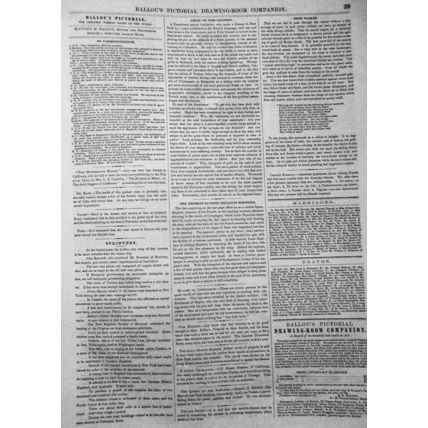 Ballou's Pictorial January 10, 1857. Mississippi; Empress Eugenie hunting, etc