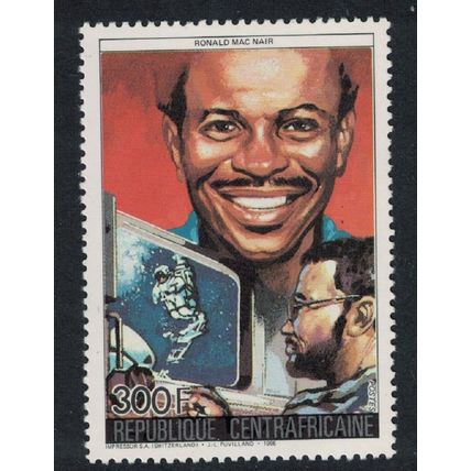 Central African Rep. Ronald MacNair Space Challenger's Astronaut 300f 1986
