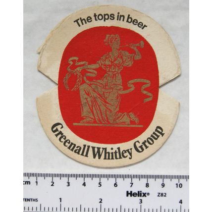vintage Beer Mat - Greenall Whitley Group