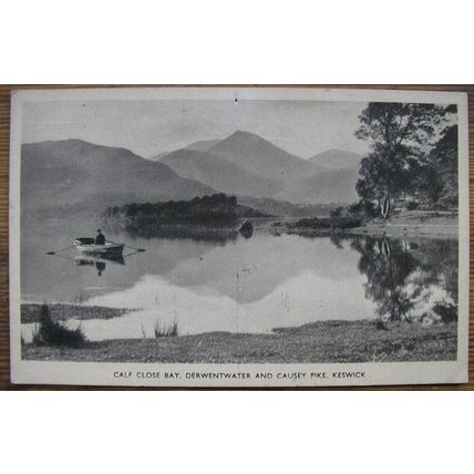 1951 postcard Calf Close Bay, derwentwater