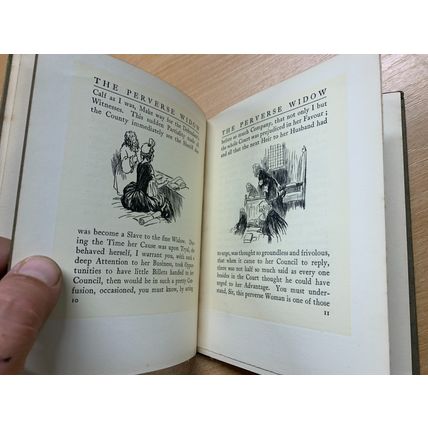 1909 SIR RICHARD STEELE "THE PERVERSE WIDOW" CECIL ALDIN ART FICTION BOOK (LL)