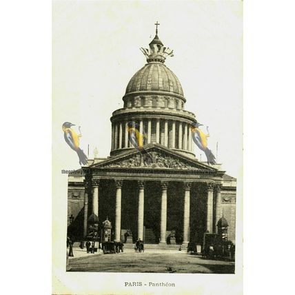 Paris, Pantheon, Postcard, 1920s?