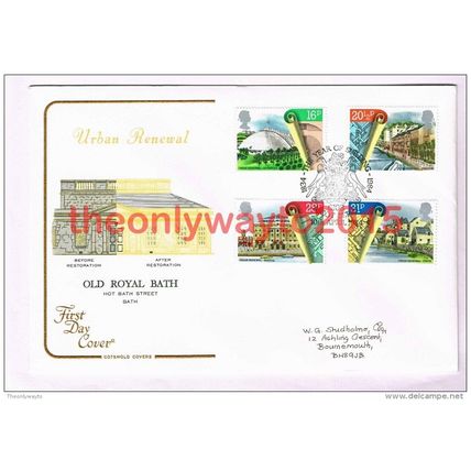 1984 Urban Renewal, CIOB Ascot Postmark, UK, FDC