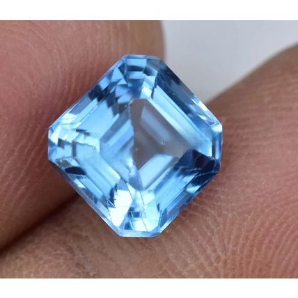 3.85 Ct Natural Blue Aquamarine Emerald Stunning Loose Gemstone