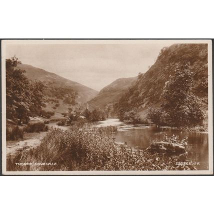 Thorpe, Dovedale, Derbyshire, 1938 - Valentine's RP Postcard