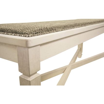 Signature Design by Ashley Bolanburg French Country Upholstered Dining Room Benc