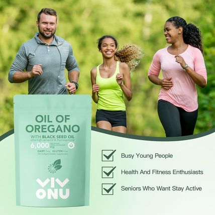 Oil of Oregano Capsules, Balanced Oil of Oregano with Black Seed Oil, Organic Or