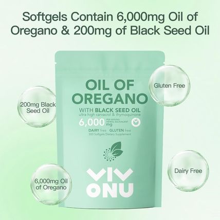 Oil of Oregano Capsules, Balanced Oil of Oregano with Black Seed Oil, Organic Or